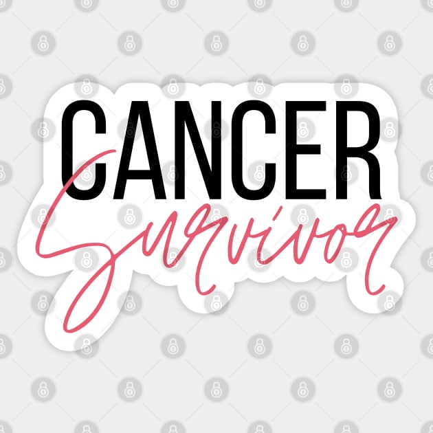 Cancer Survivor Sticker by PeachyBotique